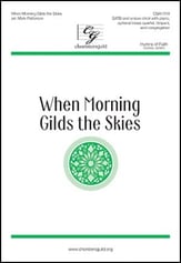 When Morning Gilds the Skies SATB choral sheet music cover